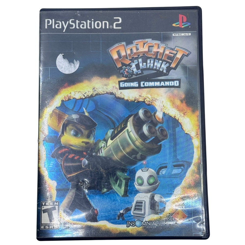 Ratchet & Clank Going Commando Sony PlayStation 2 PS2 Game Manual SCUS 97268